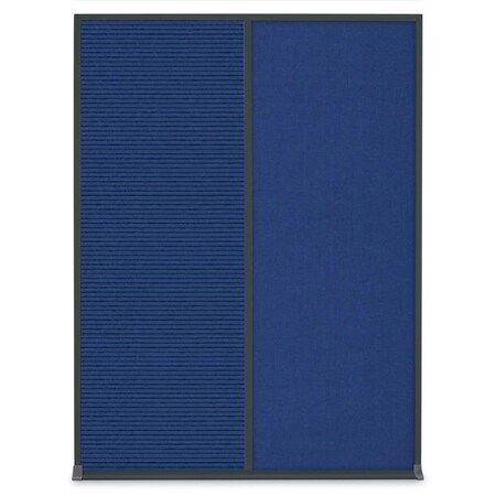 United Visual Products Single Door Radius Plus Corkboard, 18"X UV8000PLUS-BLACK-MEDGRY